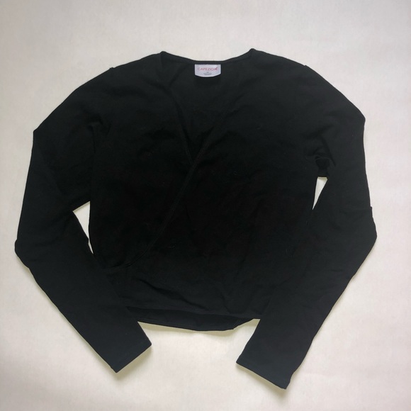 Capezio Other - Capezio Ballet Dance Wrap Sweater Girl’s Medium Black